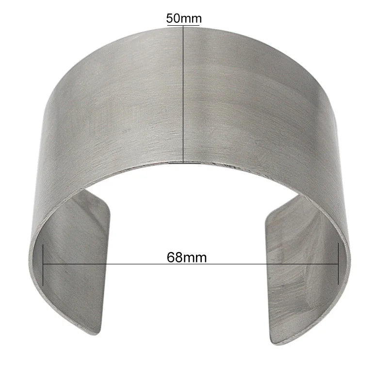 Geometric Cuff Bangles Wide Bracelets for Women Men
