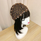 Wide-Brimmed Pearl Hair Band Cover Gray Hair Hair Accessories Girl's Face