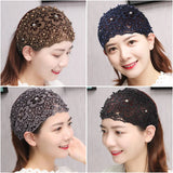 Wide-Brimmed Pearl Hair Band Cover Gray Hair Hair Accessories Girl's Face