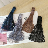 Wide-Brimmed Pearl Hair Band Cover Gray Hair Hair Accessories Girl's Face