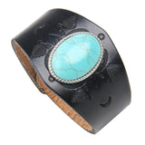 Alloy Metal Leather Bracelet for Men
