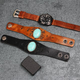 Alloy Metal Leather Bracelet for Men