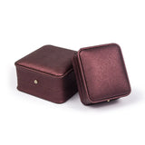 Wine Red PU Leather Jewelry Packaging Box for Earrings Pendants Bracelets
