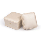 Wine Red PU Leather Jewelry Packaging Box for Earrings Pendants Bracelets