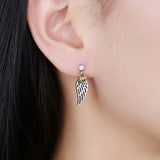 Heart Shape 925 Sterling Silver Dangle Earrings for Women (JewelOra EA102780)