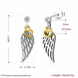 Heart Shape 925 Sterling Silver Dangle Earrings for Women (JewelOra EA102780)