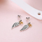 Heart Shape 925 Sterling Silver Dangle Earrings for Women (JewelOra EA102780)
