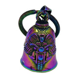 Motorcycle Rider Bell Pendant Stainless Steel Praying Hand Wing Jesus Wing Heart