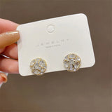 Zircon Magnetic Ear Clip Earrings for Women Wedding Party