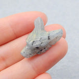 Labradorite Wolf Head Charms for DIY Pendant 25x18x10mm