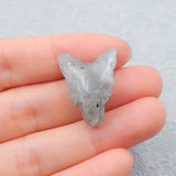 Labradorite Wolf Head Charms for DIY Pendant 25x18x10mm