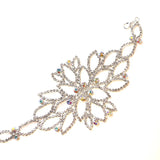 Crystal Rhinestone Bridal Wristband Cuff Bracelet for Women