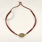 Suede Stone Convertible Bracelet