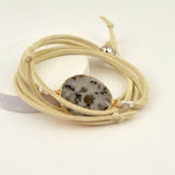 Suede Stone Convertible Bracelet
