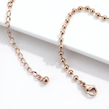 Women A-Z Initial Anklet Stainless Steel Beaded Chain Beach Anklet Bracelet