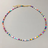 Colorful Beads Choker Necklace for Women
