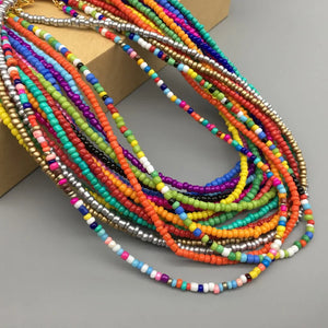 Colorful Beads Choker Necklace for Women