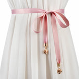 Women Weaving Belt Metal Buckle Strap Waistband Dress Jean Waist Chain