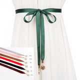 Women Weaving Belt Metal Buckle Strap Waistband Dress Jean Waist Chain
