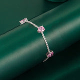 Water Drop Zircon Bracelet 925 Silver Jewelry Hand Accessories