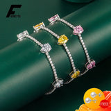 Water Drop Zircon Bracelet 925 Silver Jewelry Hand Accessories