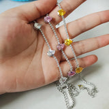 Water Drop Zircon Bracelet 925 Silver Jewelry Hand Accessories