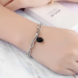 Women Bracelet Stainless Steel Chain Forever Love Jewelry Gift