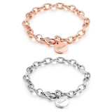 Women Bracelet Stainless Steel Chain Forever Love Jewelry Gift