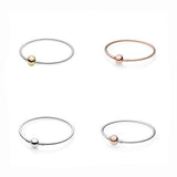 925 Sterling Silver Pan Bracelets Women Charms Jewelry
