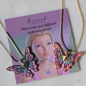 Thai Pop Butterfly Pendant Necklace Choker Chains