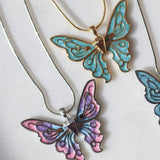 Thai Pop Butterfly Pendant Necklace Choker Chains