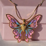Thai Pop Butterfly Pendant Necklace Choker Chains