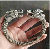 Women Chinese Tibetan Silver Bracelet Man Charm Jewellery