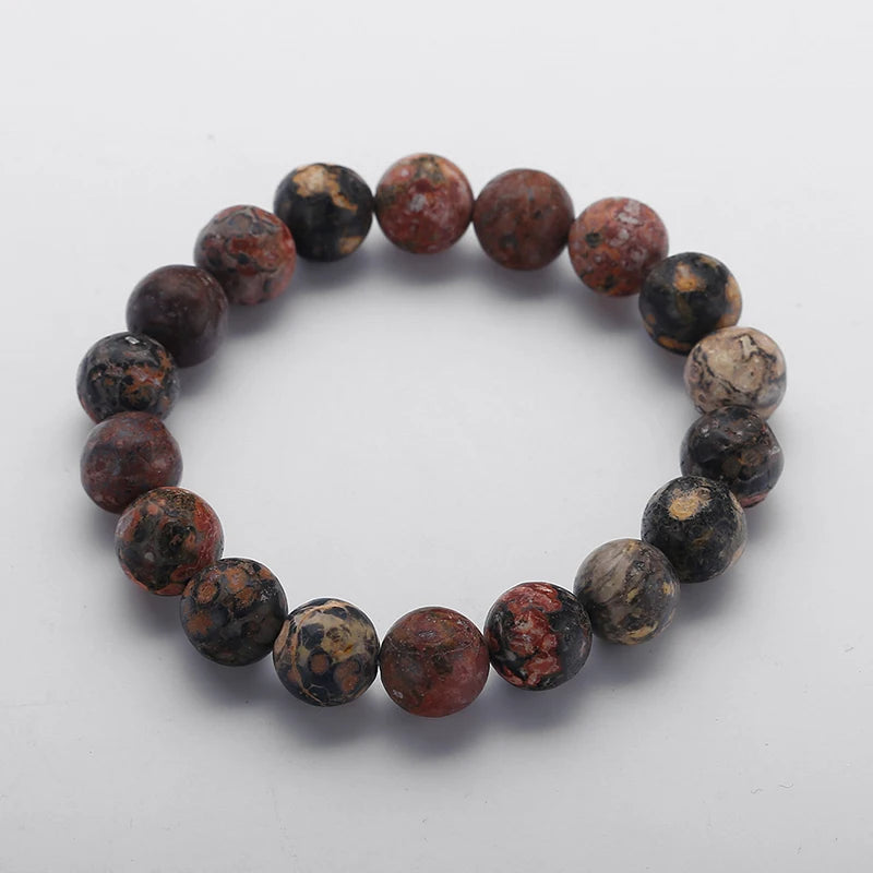Leopard Skin/Sesame/Picasso Stone Bracelet for Women