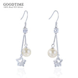 925 Sterling Silver Star Zircon Earrings for Women