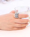 Crystal Finger Ring for Women Stainless Steel with Austrian Crystal