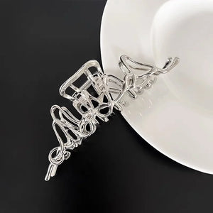 Pearl Cross Hair Claw Clips for Girls