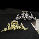 Pearl Cross Hair Claw Clips for Girls