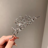 Pearl Cross Hair Claw Clips for Girls