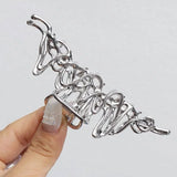 Pearl Cross Hair Claw Clips for Girls