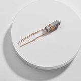 Natural Quartz Stone Jeweled Hairpin Hair Sticks