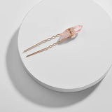 Natural Quartz Stone Jeweled Hairpin Hair Sticks