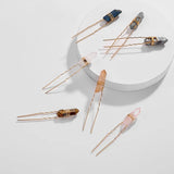 Natural Quartz Stone Jeweled Hairpin Hair Sticks