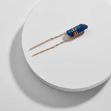 Natural Quartz Stone Jeweled Hairpin Hair Sticks