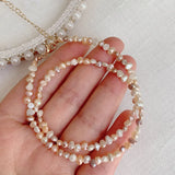 Freshwater Pearl Necklace Baroque Choker Wedding Collier
