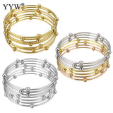 Stainless Steel Beaded Bracelet For Women