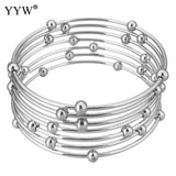Stainless Steel Beaded Bracelet For Women
