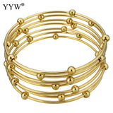 Stainless Steel Beaded Bracelet For Women
