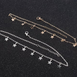 Women Star Pendant Choker Necklace Party Dress Jewelry