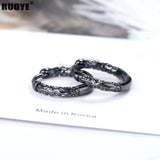 Classic Silver Hoop Earring Round Jewelry for Women & Men